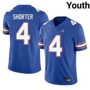 Justin Shorter #4 Florida Gators Jersey | Iconic Royal College Football Youth Stitched 18474410