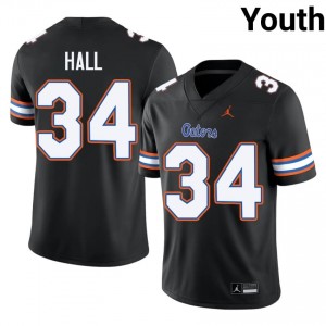 Black Kaiden Hall #34 UF Gators Jersey | Youth High School Football Fresh Stitched 64635562