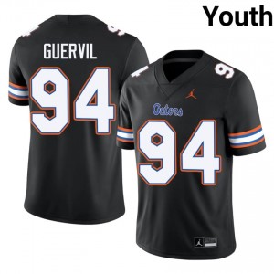 Black Kendall Guervil #94 UF Gators Jersey | Youth High School Football Fresh Stitched 49813160