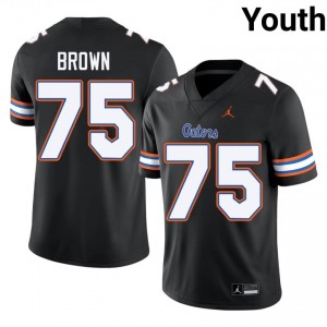 Black Lomas Brown #75 UF Gators Jersey | Youth High School Football Fresh Stitched 71713598