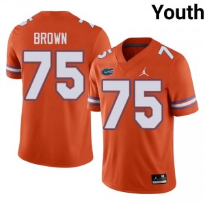 #75 Lomas Brown Florida Gators Orange Jersey | Alumni Embroidery Youth Player Football Gear 42095840