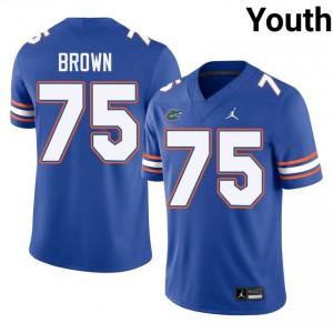 Lomas Brown #75 Florida Gators Jersey | Iconic Royal College Football Youth Stitched 91908120