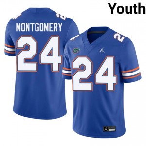 London Montgomery #24 Florida Gators Jersey | Iconic Royal College Football Youth Stitched 56613365