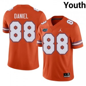 #88 Marquez Daniel Florida Orange Jersey | Classic Embroidery Youth Player Football Gear 71857377