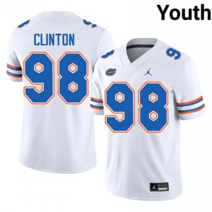 Gators Mason Clinton #98 White Jersey | Premium Swen NCAA Football Youth Apparel 44034122