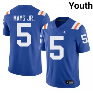 Top-Tier Micah Mays Jr. #5 Gators Royal Alternate Jersey | Youth University Football Swen Fan Gear 41808484