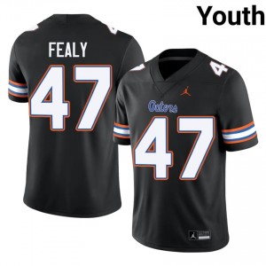 Black Miller Fealy #47 Florida Gators Jersey | Youth High School Football Moisture Wicking Stitched 39599375