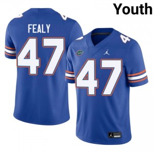 Miller Fealy #47 UF Gators Jersey | Exclusive Royal College Football Youth Stitched 43869036