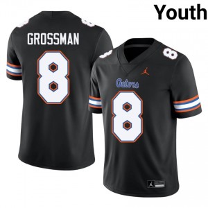 Black Rex Grossman #8 Florida Gators Jersey | Youth High School Football Moisture Wicking Stitched 82611119
