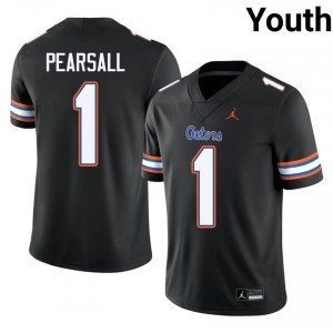 Black Ricky Pearsall #1 Florida Gators Jersey | Youth High School Football Moisture Wicking Stitched 28205951