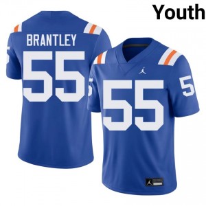 Durable Scot Brantley #55 Gators Royal Alternate Jersey | Youth University Football Swen Fan Gear 55892105