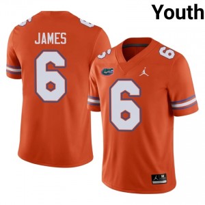 #6 Shemar James Florida Gators Orange Jersey | Authentic Embroidery Youth Player Football Gear 88935179