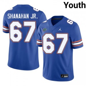 TJ Shanahan Jr. #67 Florida Gators Jersey | Gameday Royal College Football Youth Stitched 22120538