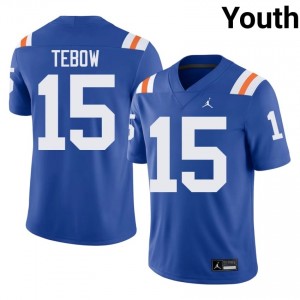 Officially Licensed Tim Tebow #15 Gators Royal Alternate Jersey | Youth University Football Stitch Fan Gear 34951083