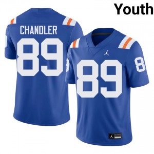 Durable Wes Chandler #89 Gators Royal Alternate Jersey | Youth University Football Swen Fan Gear 63032369