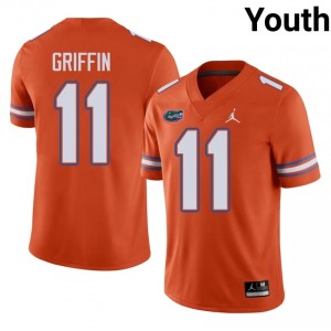 #11 Will Griffin Florida Orange Jersey | Elite Embroidery Youth Player Football Gear 73553774